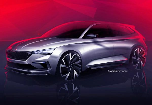 Skoda Vision RS. Скетчи Skoda