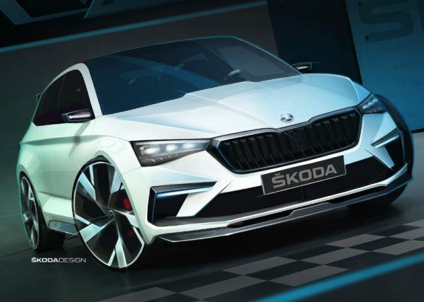 Skoda Vision RS. Скетчи Skoda