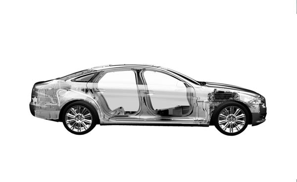 Легкая и жесткая несущая структура из алюминиевых сплавов.