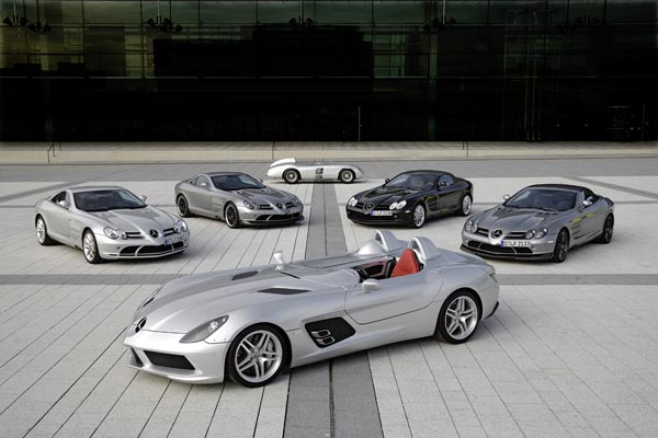Mercedes-Benz SLR McLaren Stirling Moss, 300 SLR, SLR Coupe, SLR 722 Edition, SLR Roadster, SLR Roadster 722 S.