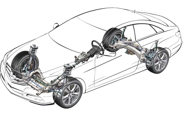 Ходовая спорт-купе унифицирована с C-классом.